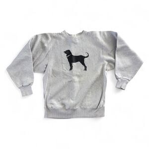 VTG 90s Black Dog Martha’s Vineyard Gray Crewneck Sweatshirt XL Reverse Weave